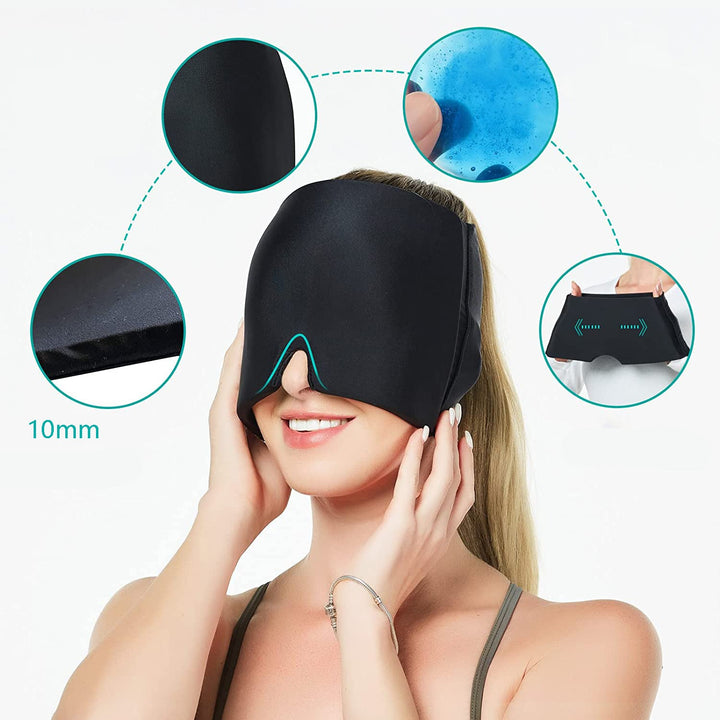 Cooling Gel Eye Mask — 10mm Cold Therapy for Rapid Pain Relief