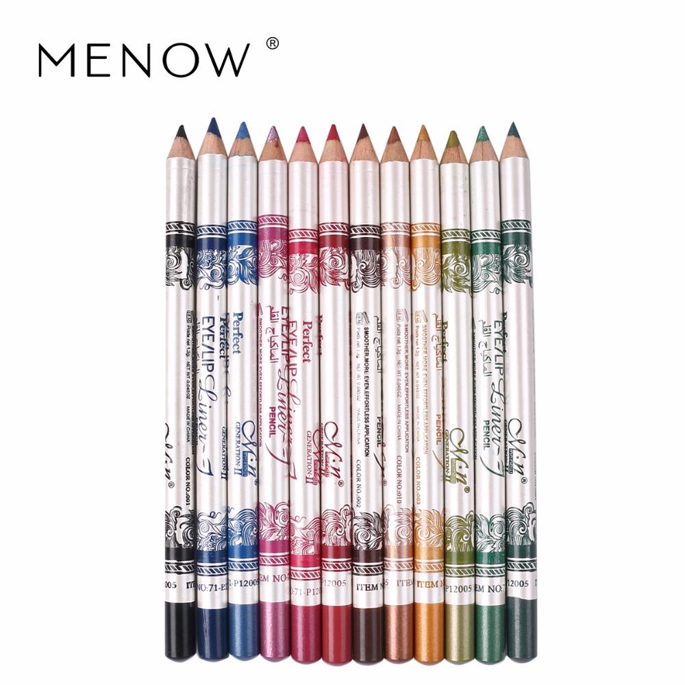 12-Color Waterproof Eye & Lip Liner Pencil Makeup Set