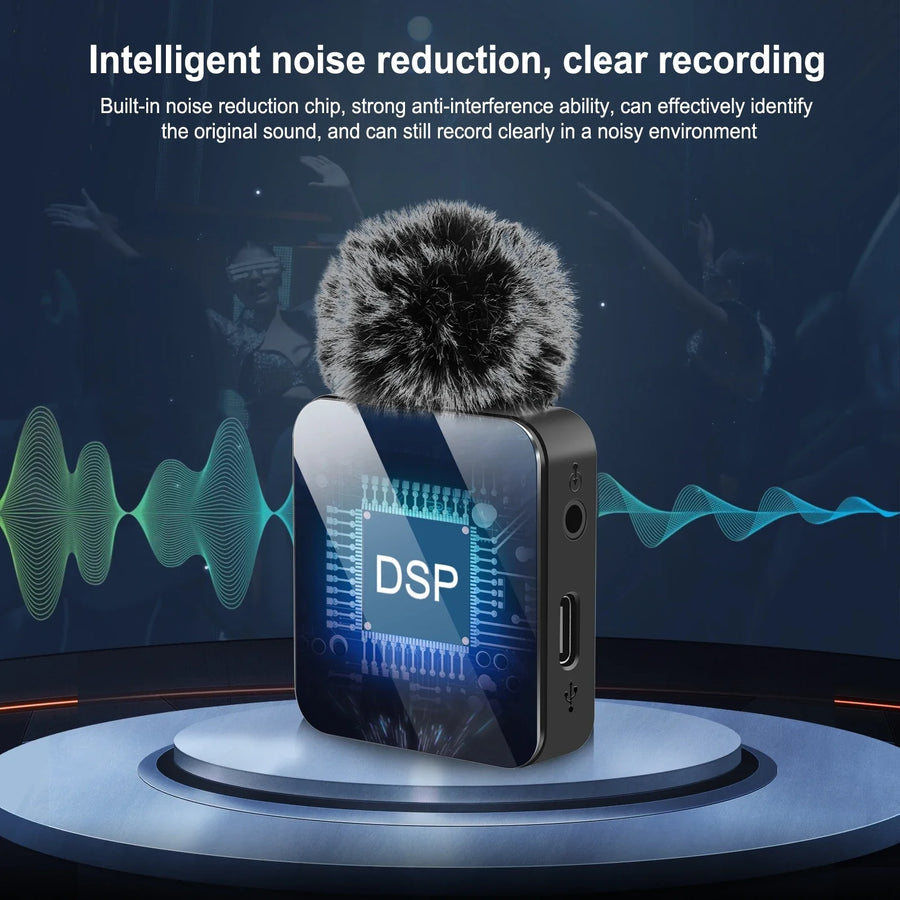 Wireless Lavalier Mic for iPhone & Android — Crystal‑Clear