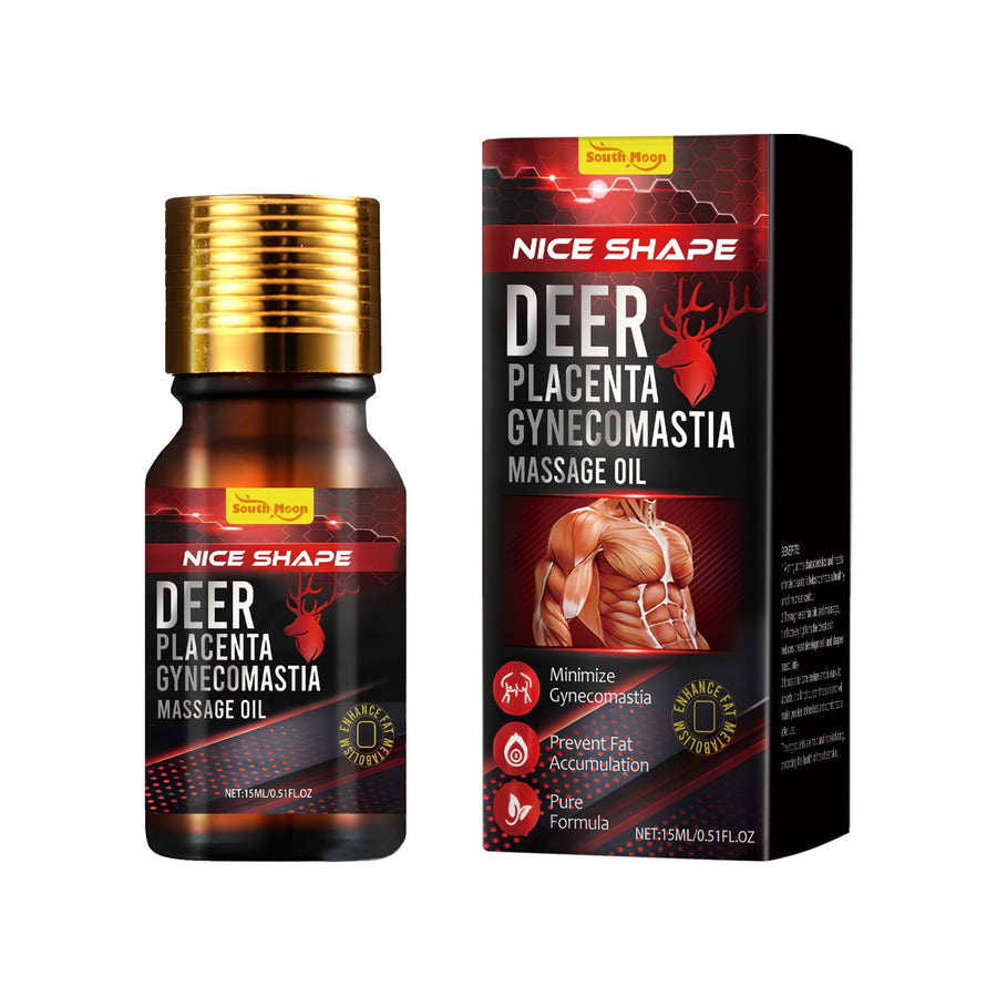 Male Breast Shaping Oil — Minimize Gynecomastia & Firm Chest