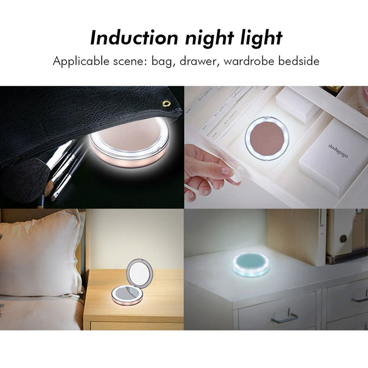 LED Compact Travel Makeup Mirror — Flawless Lighting Anywhere