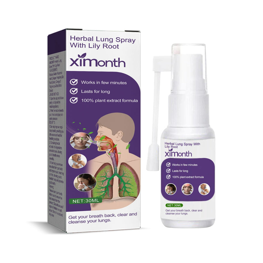 Herbal Lung & Throat Spray — Fast Phlegm Relief, 30ml