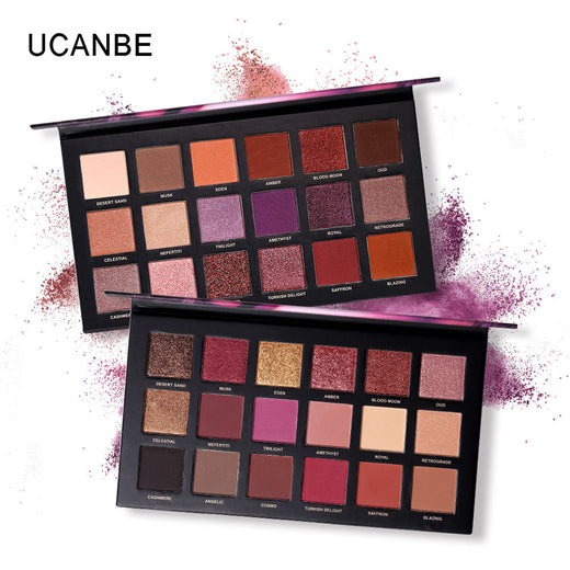 18-Color Rose Gold Eyeshadow Palette for Day to Night
