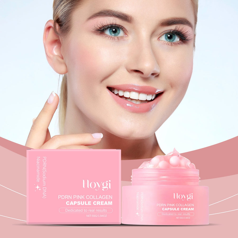 Hoygi Pink Collagen Capsule Cream for Firm Hydrated Skin