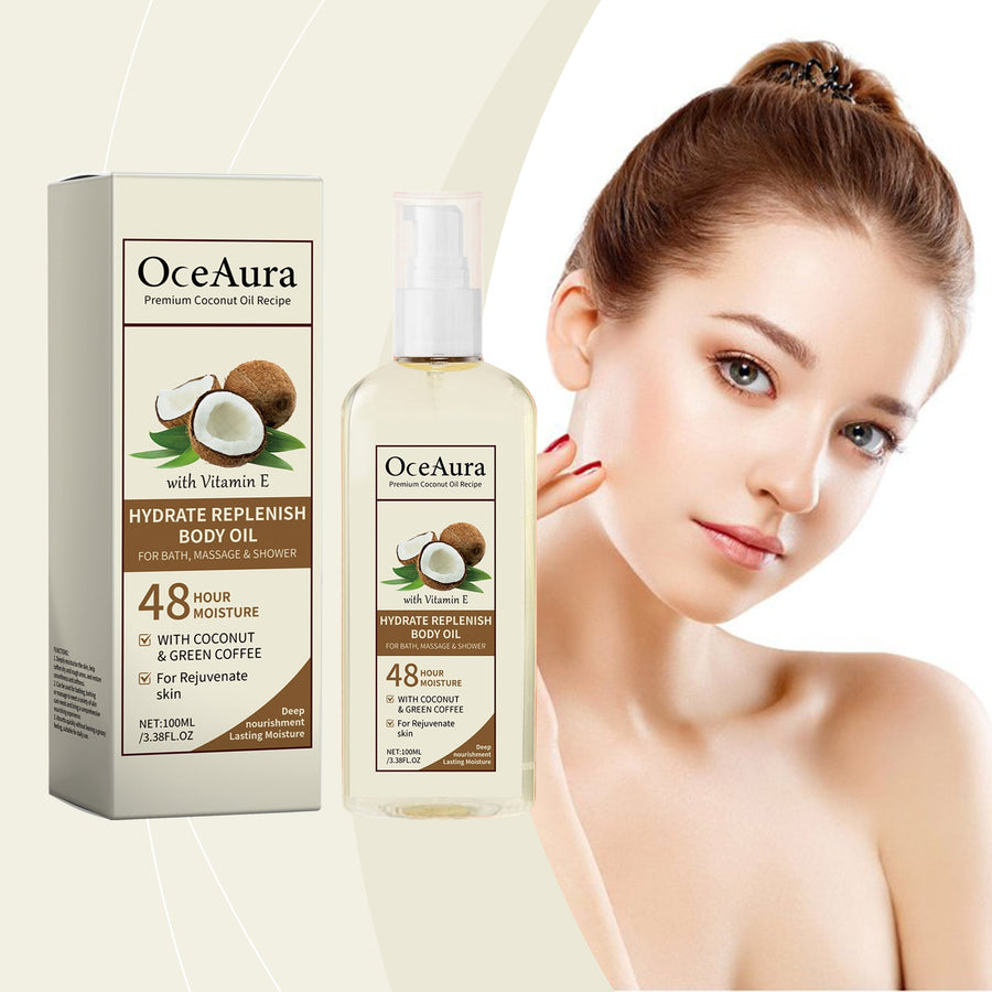 Coconut Massage Oil — Lightweight 48-Hour Moisture