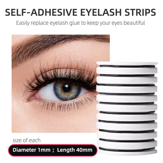 Self-Adhesive Eyelash Strips For Quick Glue-Free Lashes