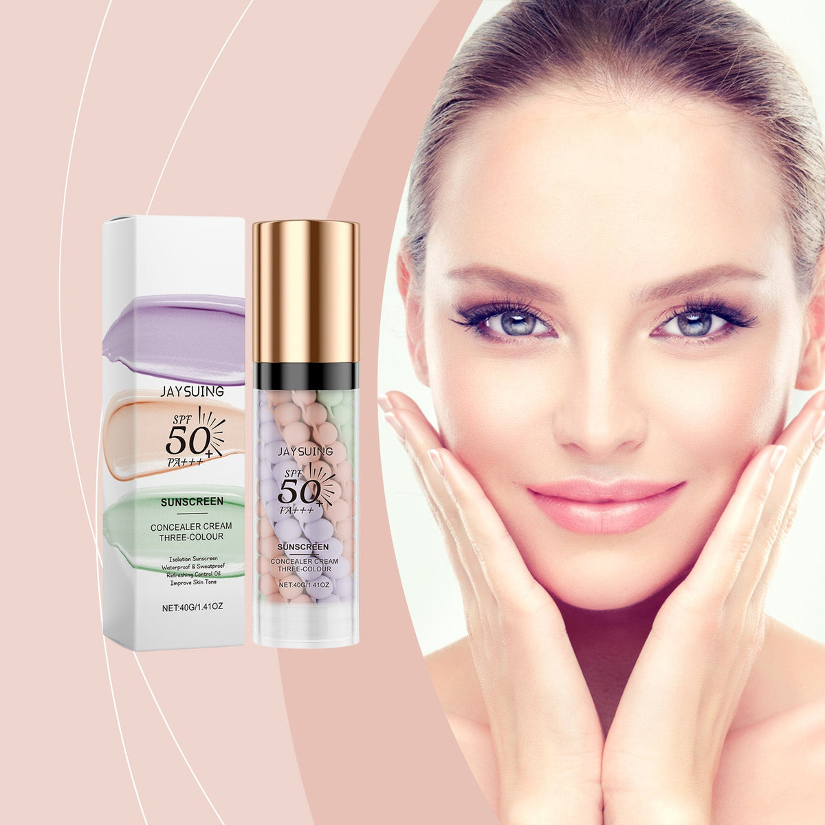 Three-Color Concealing Primer With SPF 50+ Coverage