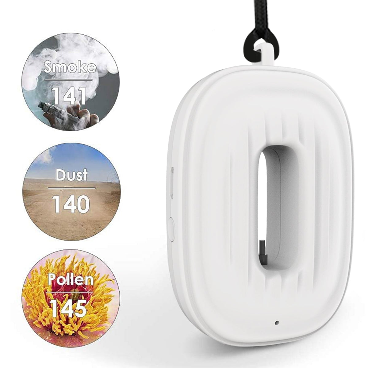 Portable Air Purifier Necklace — Personal Negative Ion