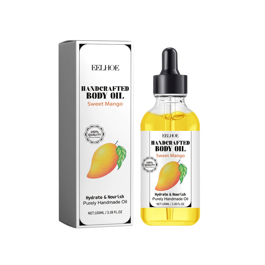 Handcrafted Mango Body Oil for Dry Skin Hydration