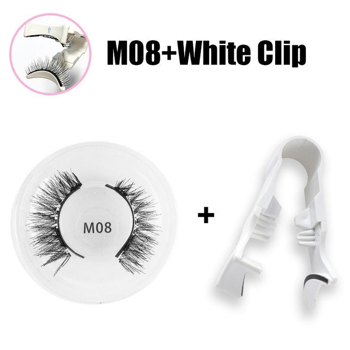 Magnetic False Eyelashes — Natural Thick & Long Look, No Glue