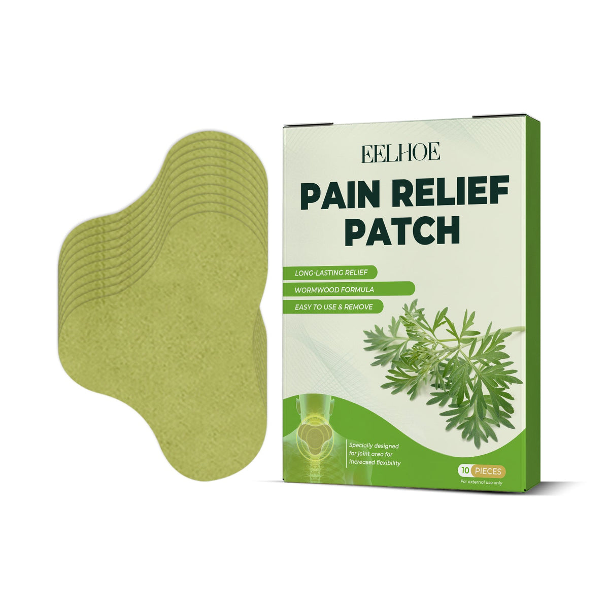 Wormwood Pain Relief Patch — Long-Lasting Herbal Relief