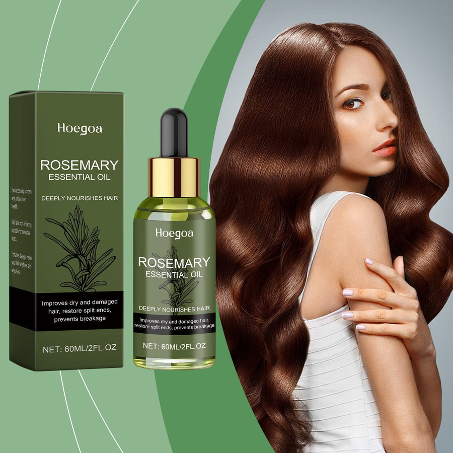 Rosemary Hair Oil for Dry, Damaged Hair & Glossy Shine