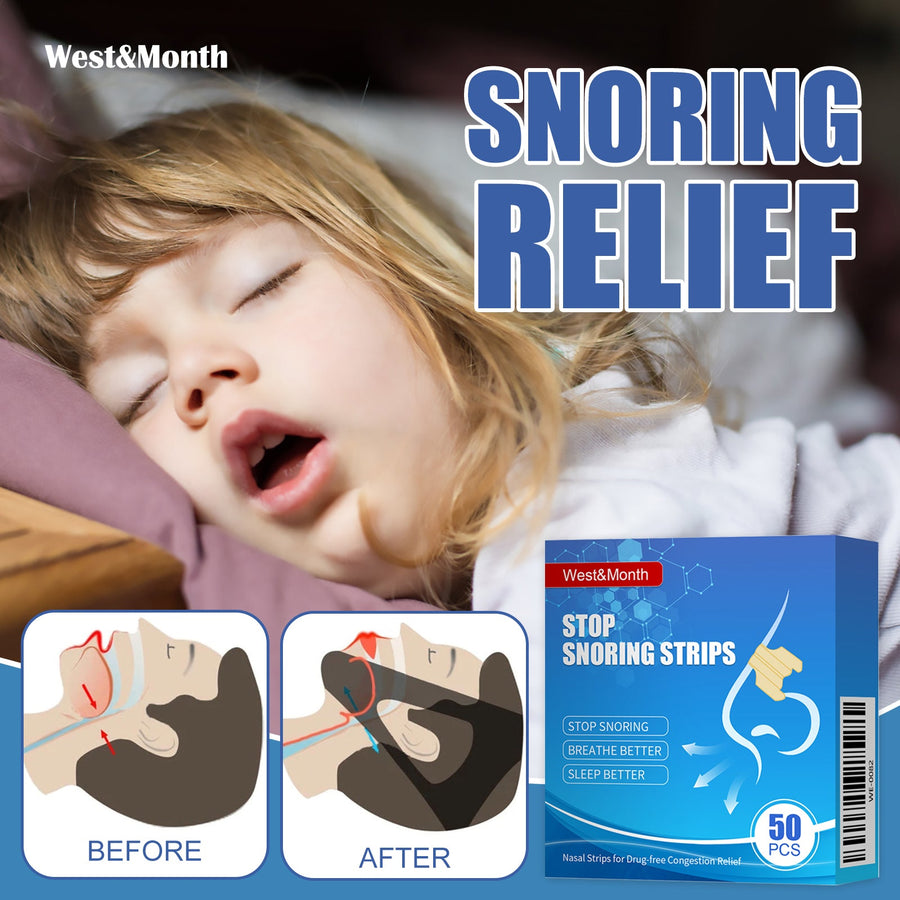 Stop Snoring Strips – Drug‑Free Nasal Breathing Aid