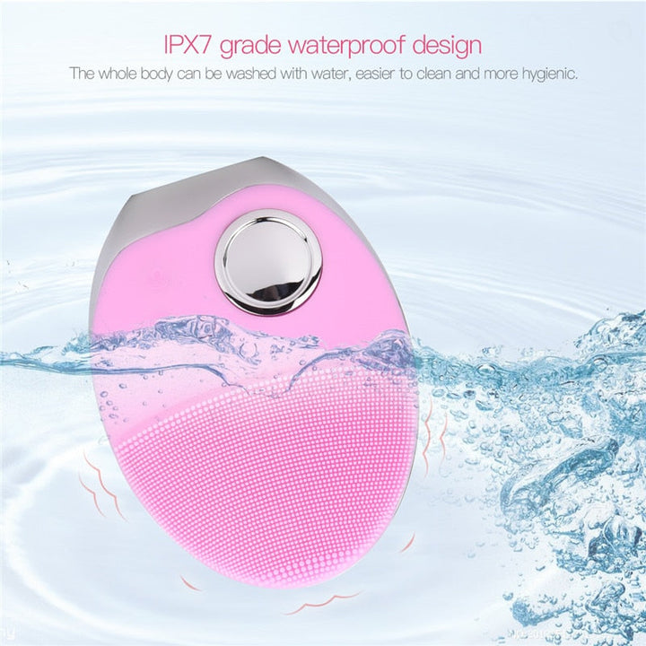 Sonic LED Facial Brush — Clearer Skin with Tri-Light Therapy