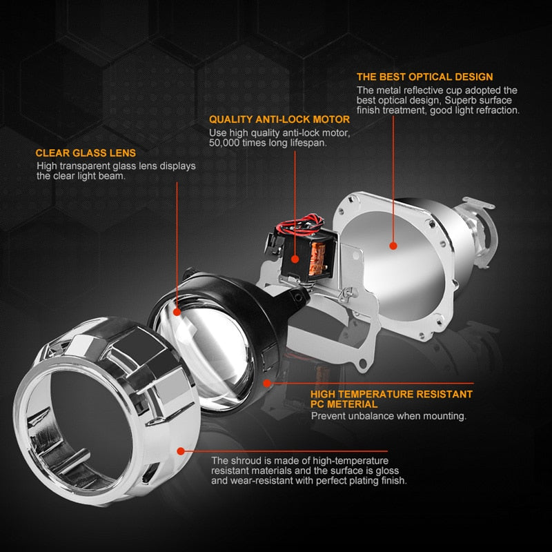 Bi‑Xenon HID Projector Lenses — Sharper Night Vision