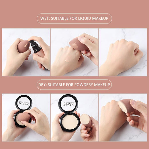 Makeup Sponge Puff for Seamless Wet & Dry Application