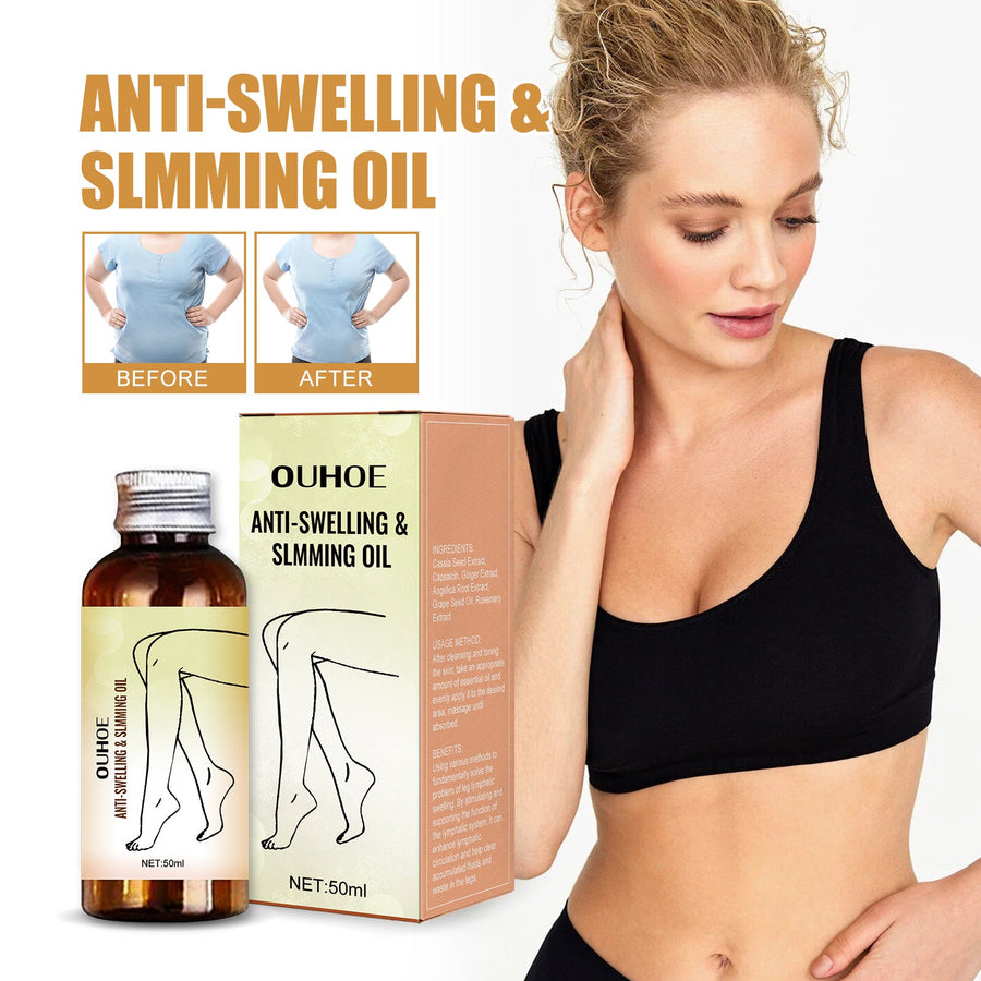Lymphatic Drainage Body Oil — Visible Leg Slimming in 1–4 Weeks
