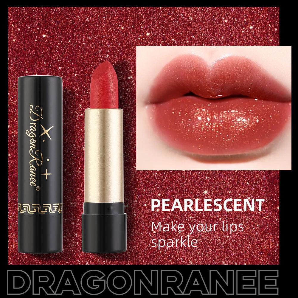 Pearlescent Shimmer Lipstick for Sparkling, Glossy Lips
