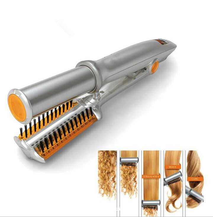 Automatic Hair Curler & Straightener — Salon Results in 15