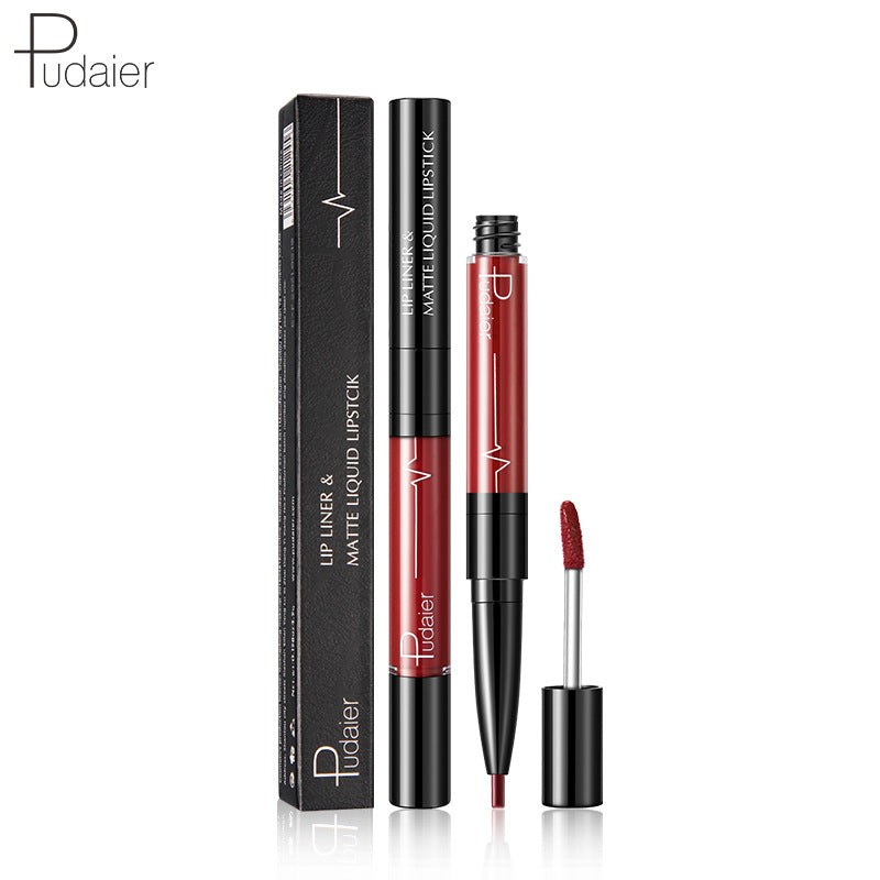 2-in-1 Matte Lipstick & Lip Liner for Defined Lips