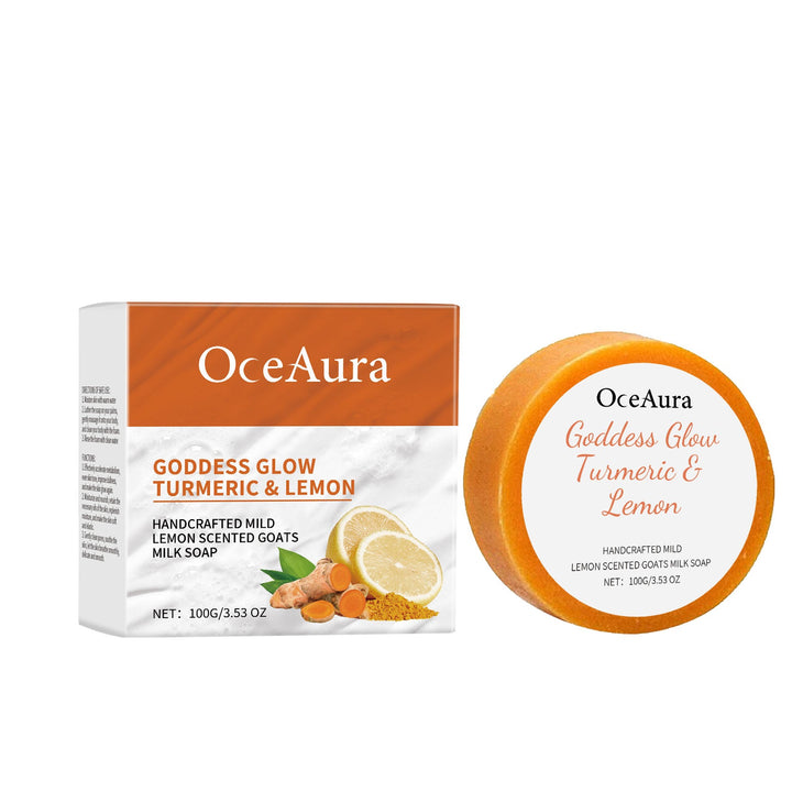 Turmeric Lemon Goat Milk Soap for Brightening Dull Skin