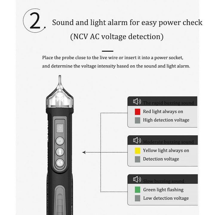 NCV Voltage Tester Pen — Non-Contact Live Wire Detector
