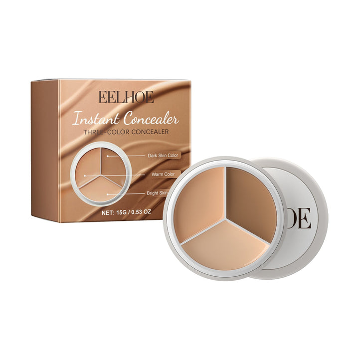 Three-Color Concealer for Customizable Natural Coverage
