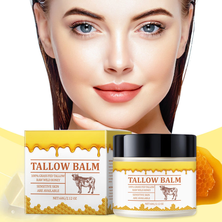 Tallow Balm with Raw Honey for Dry Sensitive Skin