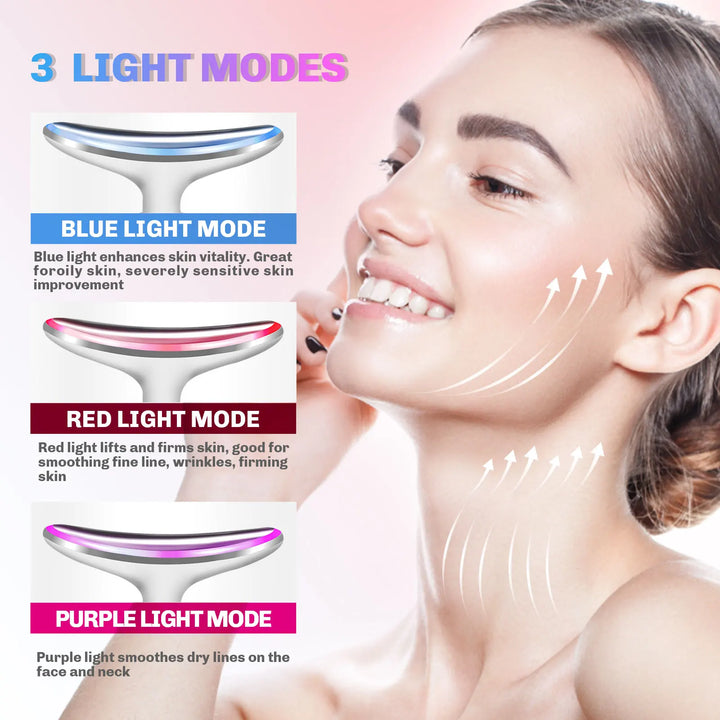 LED & Vibration Facial Lifting Device — Firmer Skin in 4 Weeks