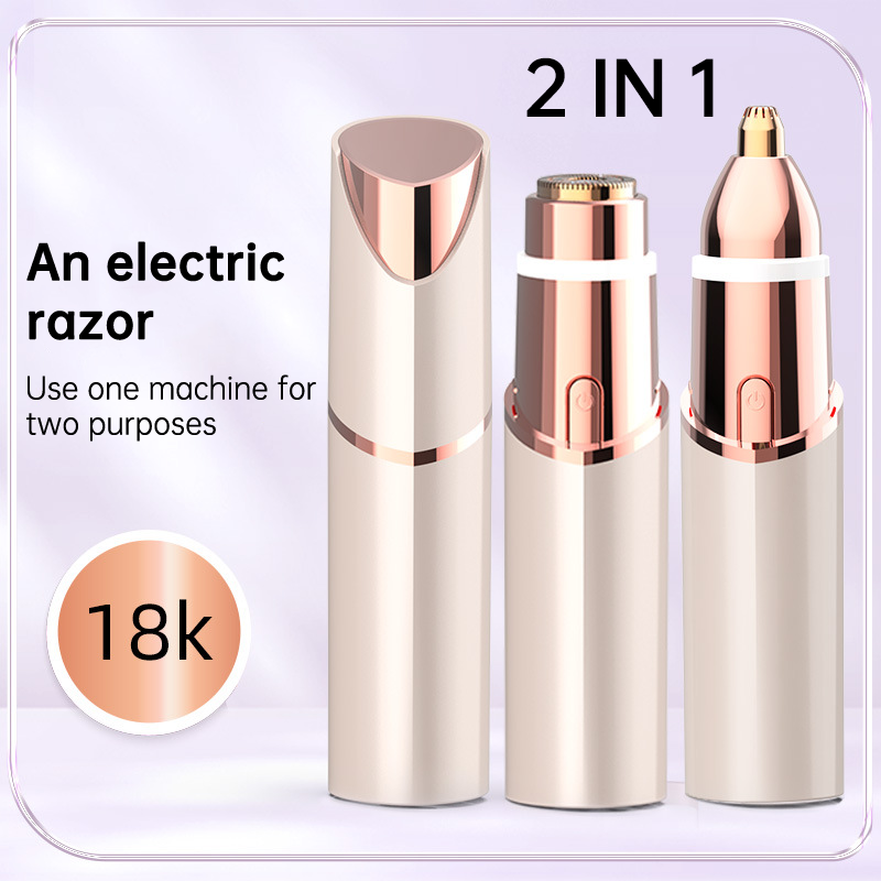 2-in-1 Facial Hair Remover With LED Light for Women