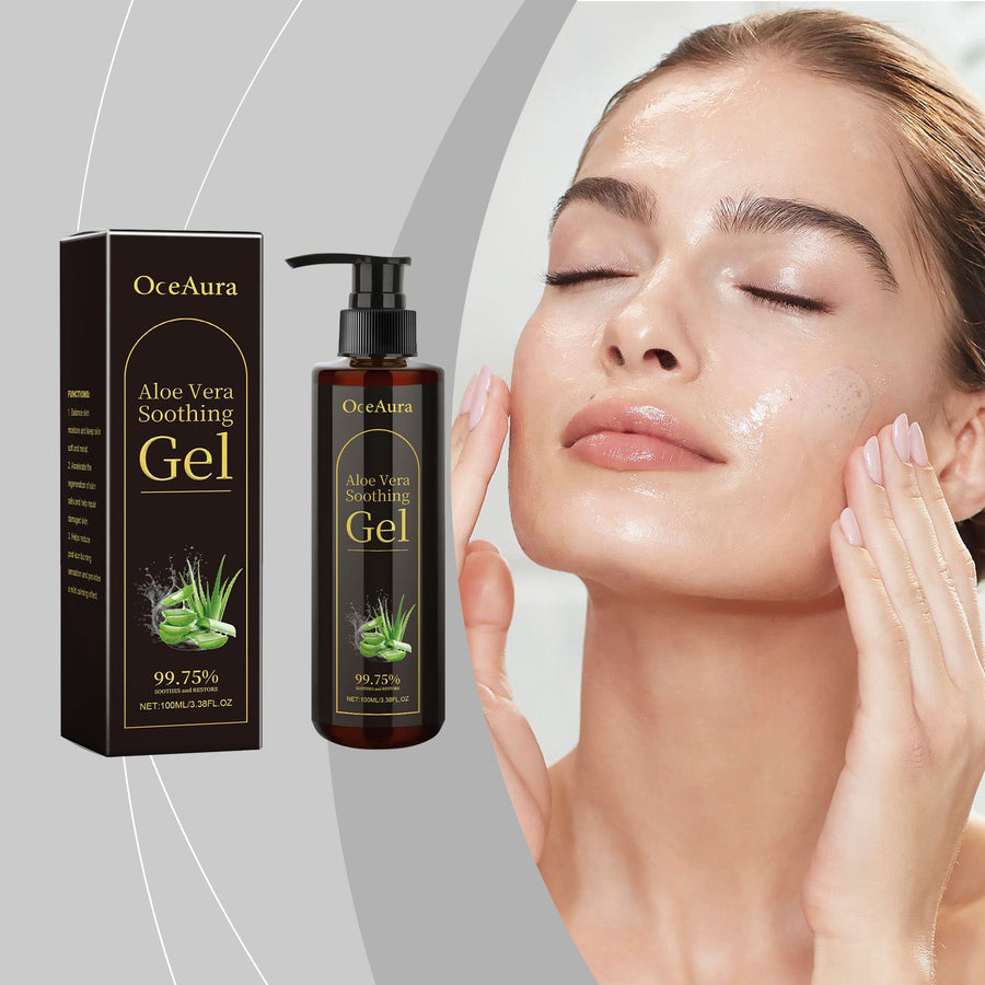 OceAura Aloe Vera Gel for Redness & Dry Skin Relief