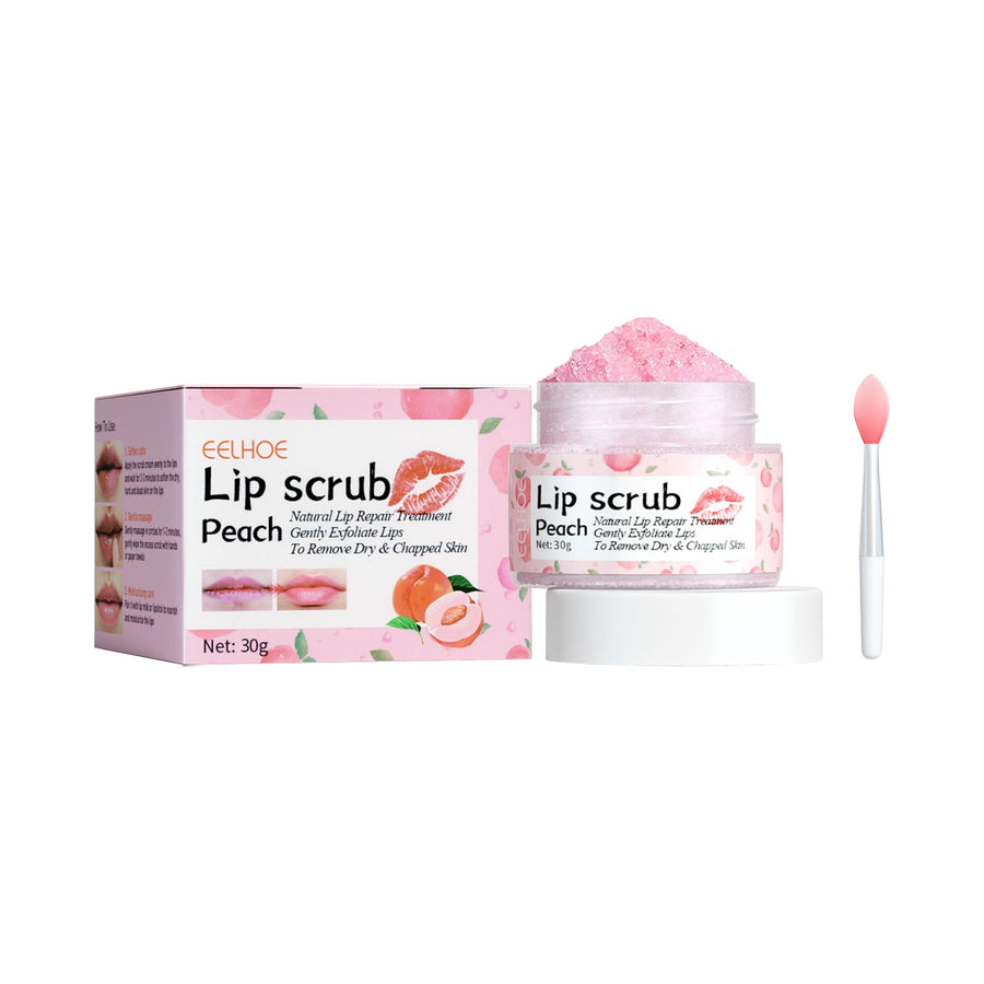 Peach Lip Scrub for Soft, Bright, Hydrated Lips