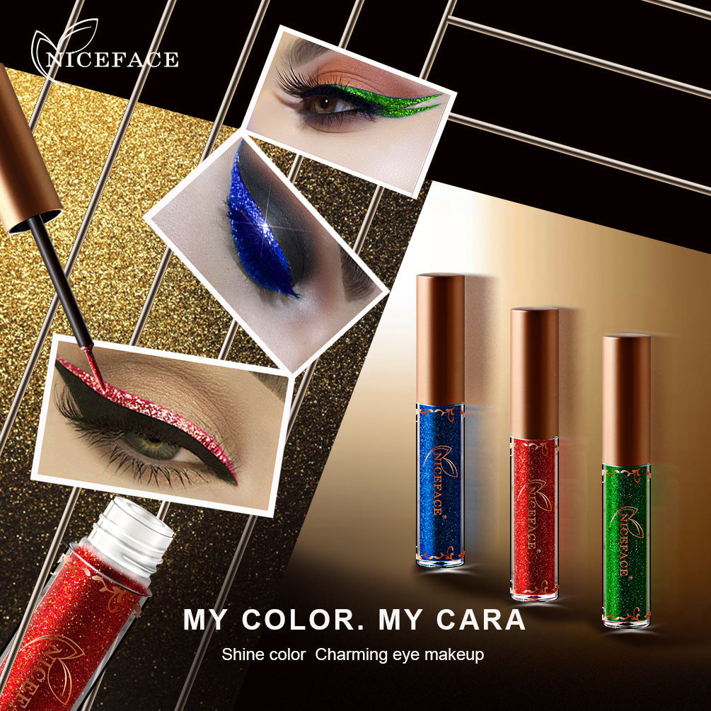 Metallic Liquid Eyeliner for High-Shine Color Looks