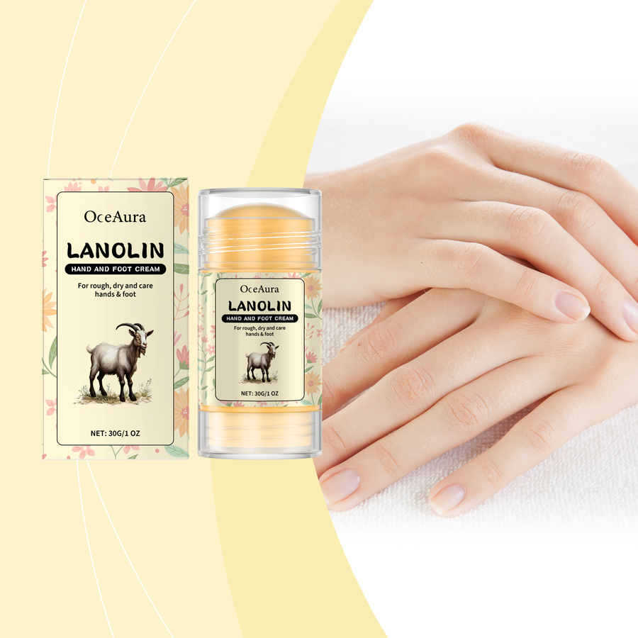 OceAura Lanolin Stick for Rough, Cracked Hands and Feet