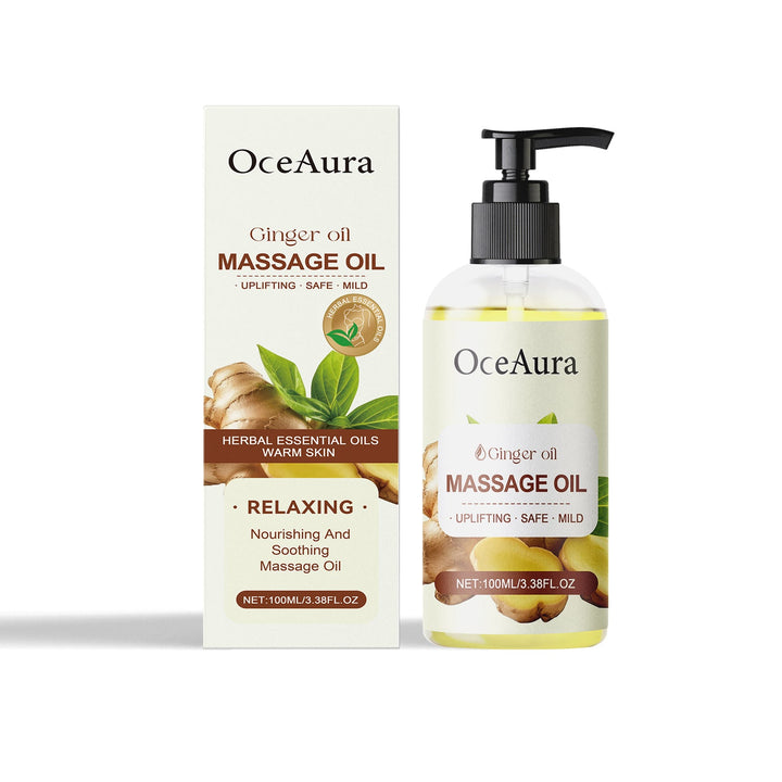 Ginger Body Massage Oil for Sore Muscles & Dry Skin
