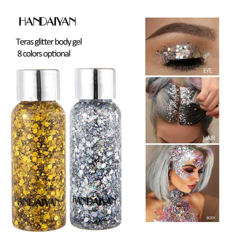 Glitter Body Gel for Face, Hair & Dramatic Stage Looks