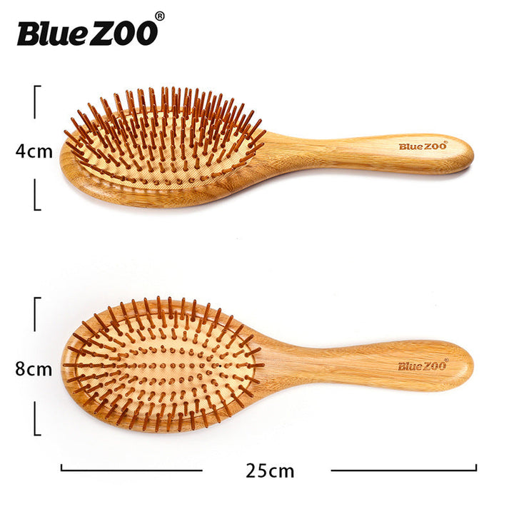 Bamboo Air Cushion Massage Comb — Detangles & Soothes Scalp