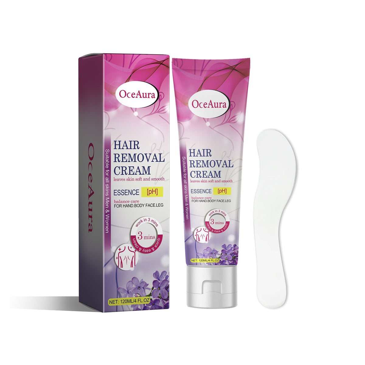 Hair Removal Cream for Sensitive Skin - 3 Minute Depilation