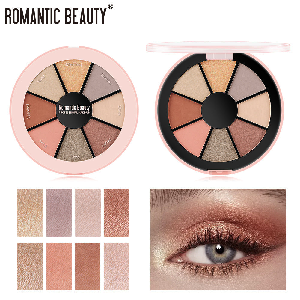 Smokey Eyeshadow Palette — 8 Warm Matte & Shimmer Shades