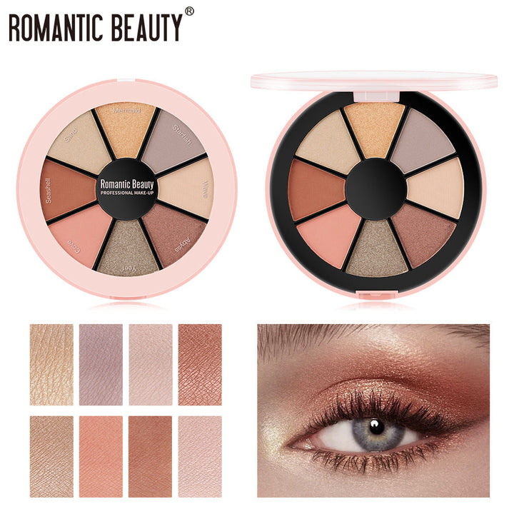 Smokey Eyeshadow Palette — 8 Warm Matte & Shimmer Shades