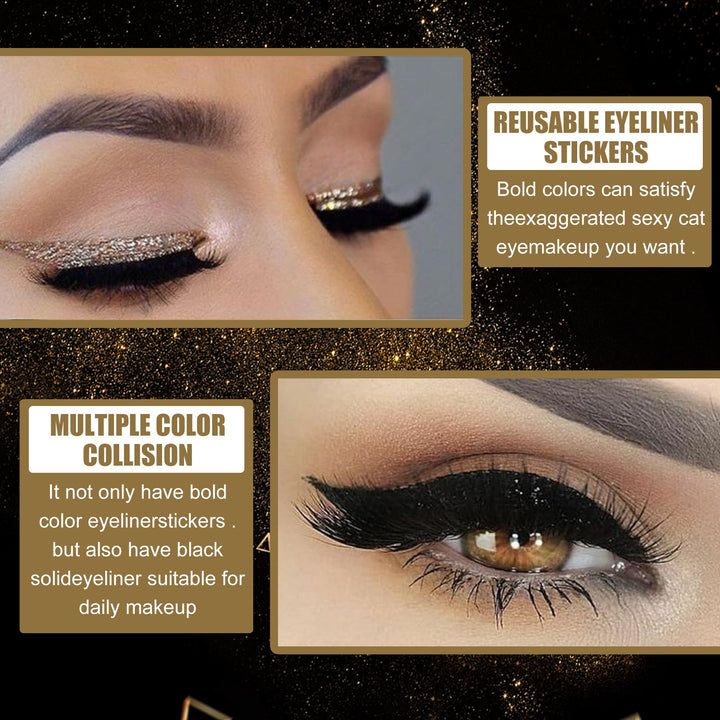 Self-Adhesive Eyeliner Stickers for Fast Glitter Looks