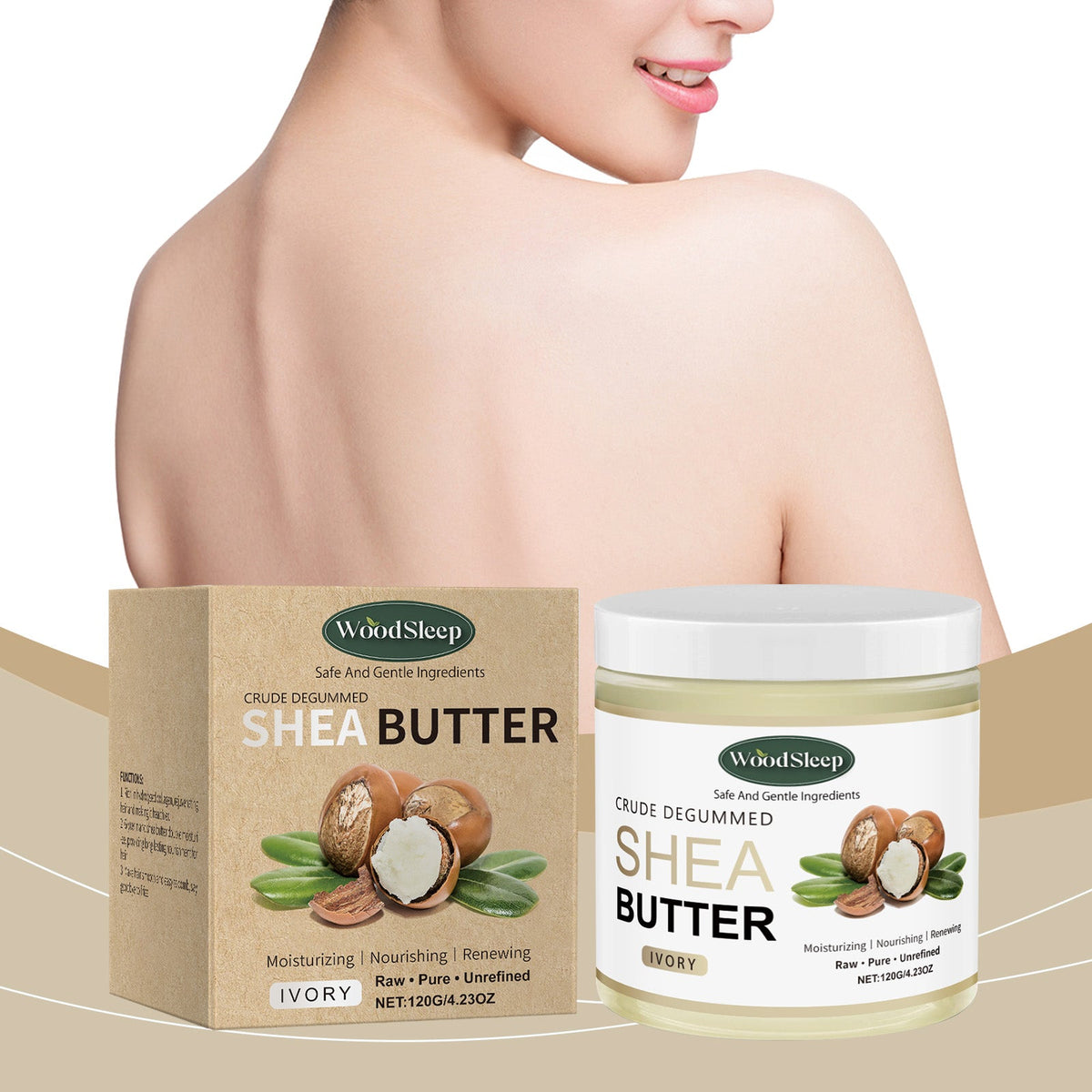 Raw Shea Butter Moisturizer for Face and Body Skin