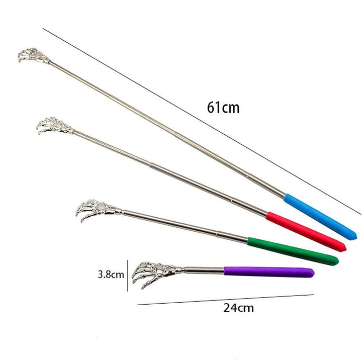 Telescopic Back Scratcher — Skeleton Hand Claw Extends to 61cm