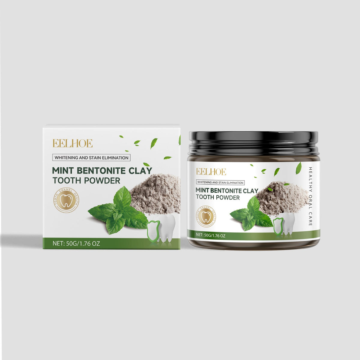 Mint Bentonite Clay Tooth Powder — Natural Whitening