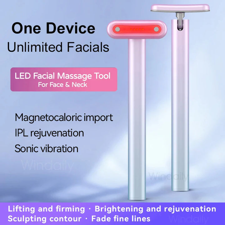 Facial Lifting Wand — 4 Therapies in 1 for Firmer, Youthful