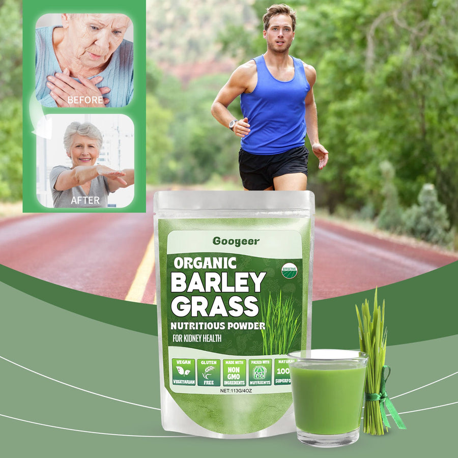 Organic Barley Grass Powder — Kidney Health & Energy Boost