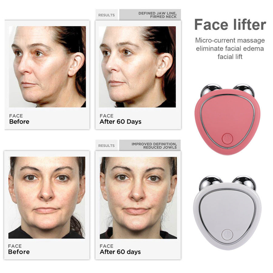 EMS Microcurrent Facial Roller — Sculpt, Lift & Firm Skin