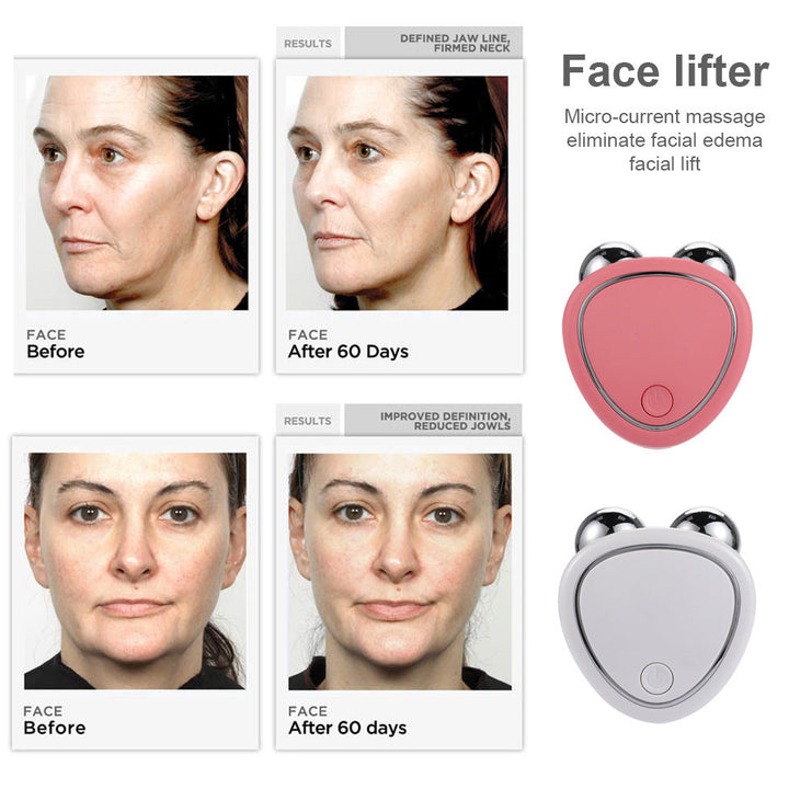 EMS Microcurrent Facial Roller — Sculpt, Lift & Firm Skin