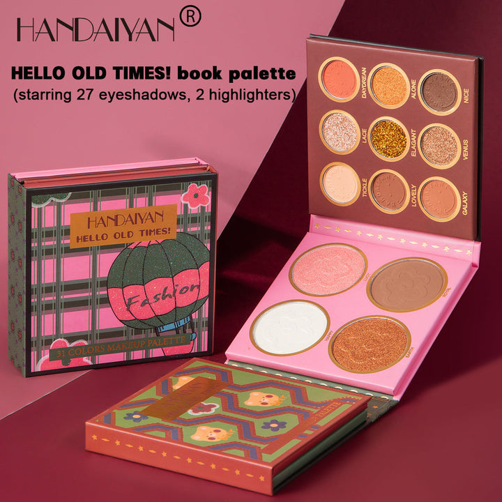 31-Color Eyeshadow Palette With Blush & Highlighter