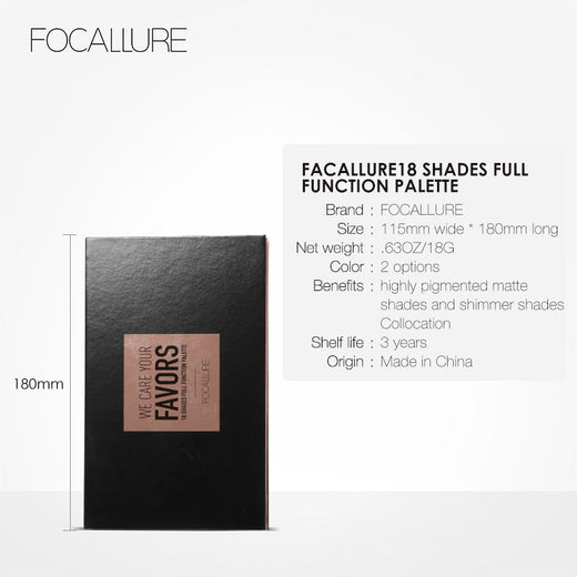 18-Color Eyeshadow Palette for Matte & Shimmer Looks